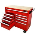thumbnail image 1 of ARTMAN 9 Drawer Rolling Tool Chest with Wheels and Wooden Top, Heavy Duty Industrial Service Cart Storage Organizer with Locking System,45.28*18.11*39.37inches,1 Pack, 1 of 14