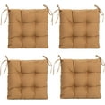 thumbnail image 1 of ARTPLAN Outdoor Chair Cushions,Set of 4, Patio Seat Cushions 19"x19"x4" with Ties, Tufed Chair Pads for Outdoor Dinning Chair,Light Brown, 1 of 6