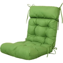 ARTPLAN Outdoor Cushions of Adirondack Chair with High Back Wicker Tufted Pillow for Outdoor Furniture Set of 1, 44"X21"X4", Kale Green