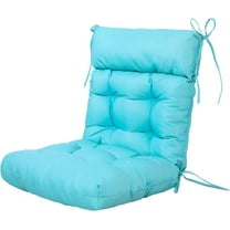 ARTPLAN Outdoor Cushions of Adirondack Chair with High Back Wicker Tufted Pillow for Outdoor Furniture Set of 1, 44"X21"X4", Sky Blue