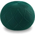 thumbnail image 1 of ARTPLAN Round Pouf Ottoman Cotton Braided Foot Stool with Lightweight Foam  Filling, Home Decor Pouffe Stuffed, Boho Foot Rest for Living Room, Bedroom, Lounge, Nursery,Invisible Green, 1 of 1