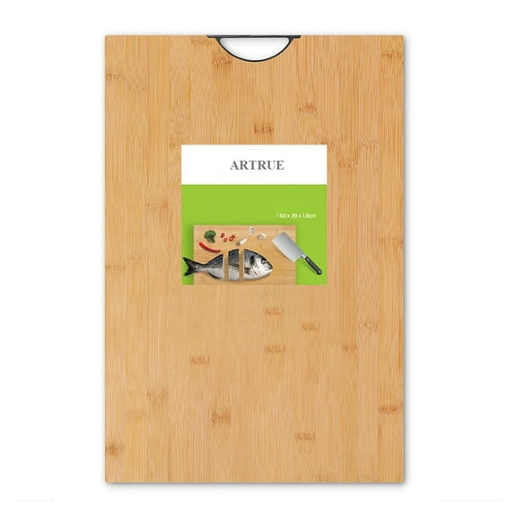 ARTRUE Wood chopping blocks for kitchen use, Thick Bamboo Cutting Boards, Easy to Clean