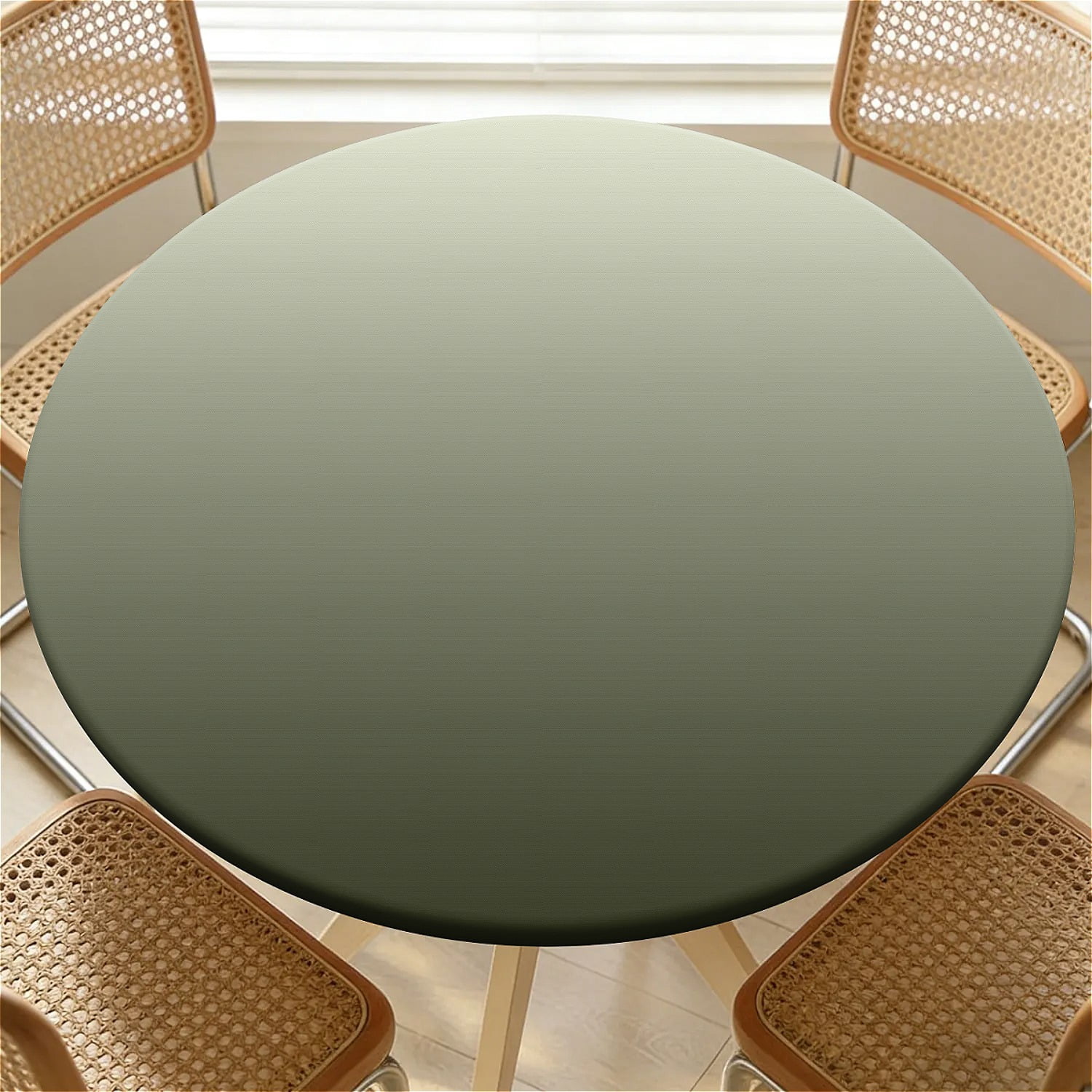 ARTSLION Elastic Tablecloth For Round Tables, Waterproof Tablecover For ...