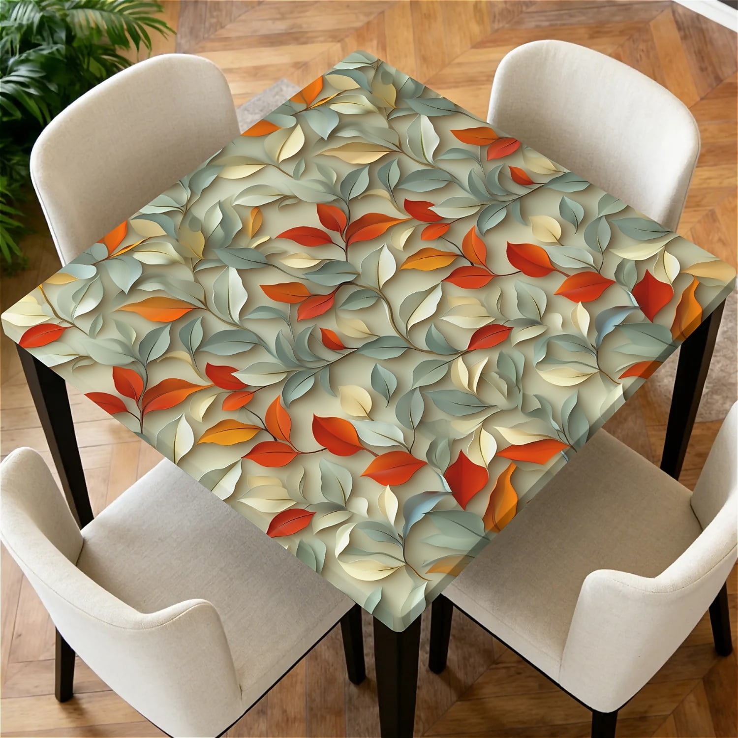ARTSLION Square Tablecloth Washable Table Cover 54