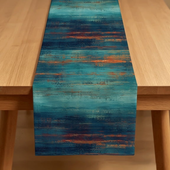 ARTSLION Waterproof Table Runner 13x576 Inch Polyester Wipe Clean Patio Garden Dining Decor