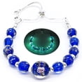 thumbnail image 1 of ARTSY Crafts Glow in The Dark Firefly Beads Bracelets for Women, Murano Glass Beads Jewelry - Sapphire, 1 of 9