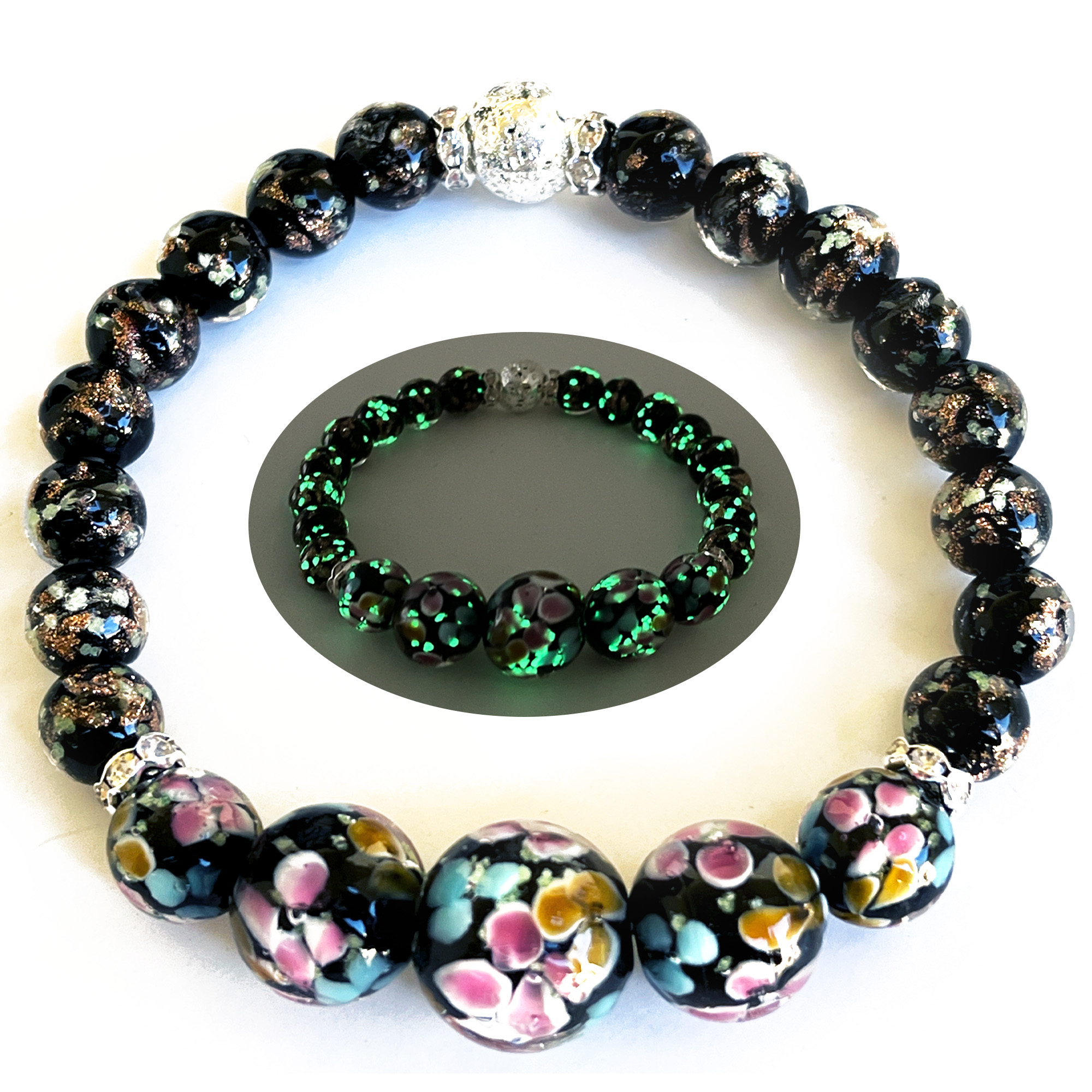 JOLLY STORE Glow In The Dark Pony Beads - 500 Pcs Neon Orange 9x6mm Craft Beads