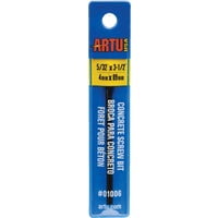 ARTU 01006 Masonry Bit Drill Bit Parabolic Flute 1-7/8 in L Flute Straight Shank 5/32 in Dia Shank