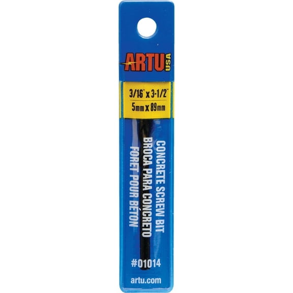 ARTU-USA Masonry Drill Bit Multi-Purpose Cobalt - Round Shank - 1 Piece, 5.25 x .56 in