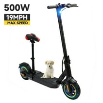 ARTUDATECH 10" 10AH Electric Scooter With Seat 500W Long-Range Battery 22 Miles Commute Max Load 264 lbs escooter, ebike, Bluetooth scooter