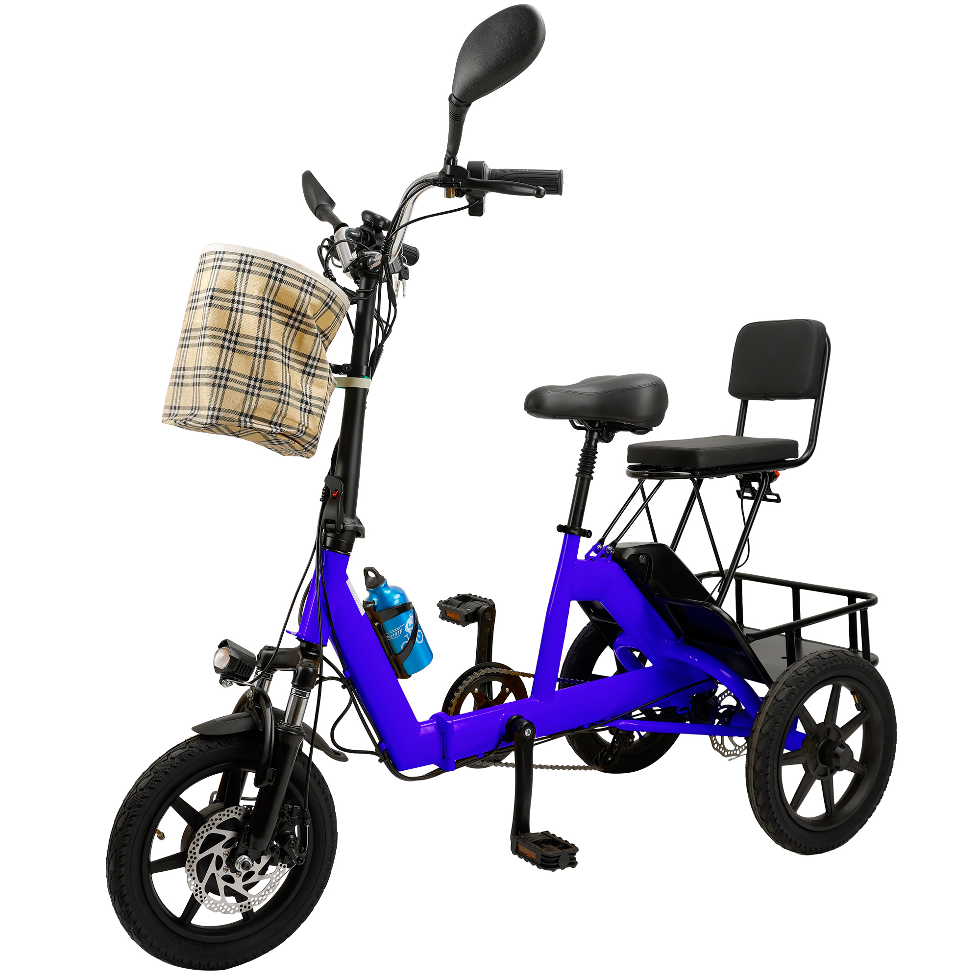 ARTUDATECH Folding 3 Wheel Electric Tricycle for Adults, Foldable 350W
