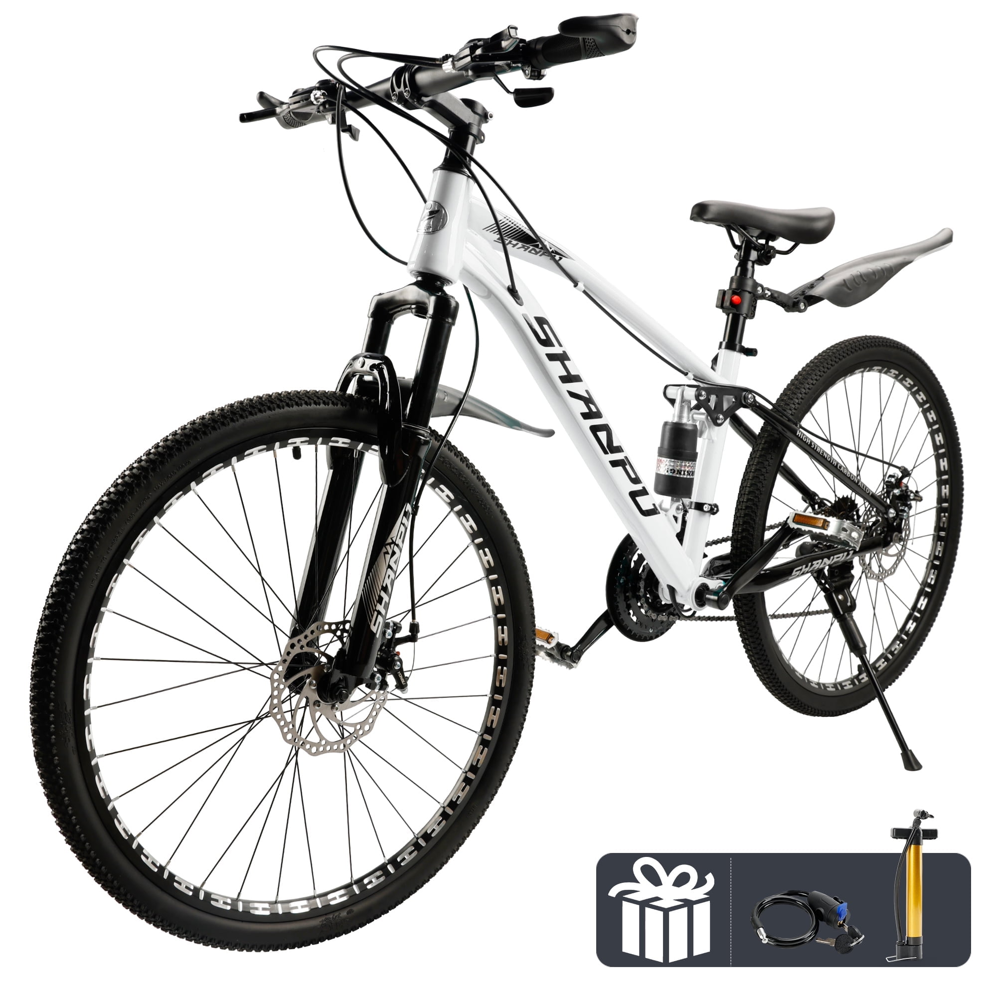 SHIMANO - you ARTUDATECH 26'' Full Suspension MTN Bike, 21-Speed Shimano