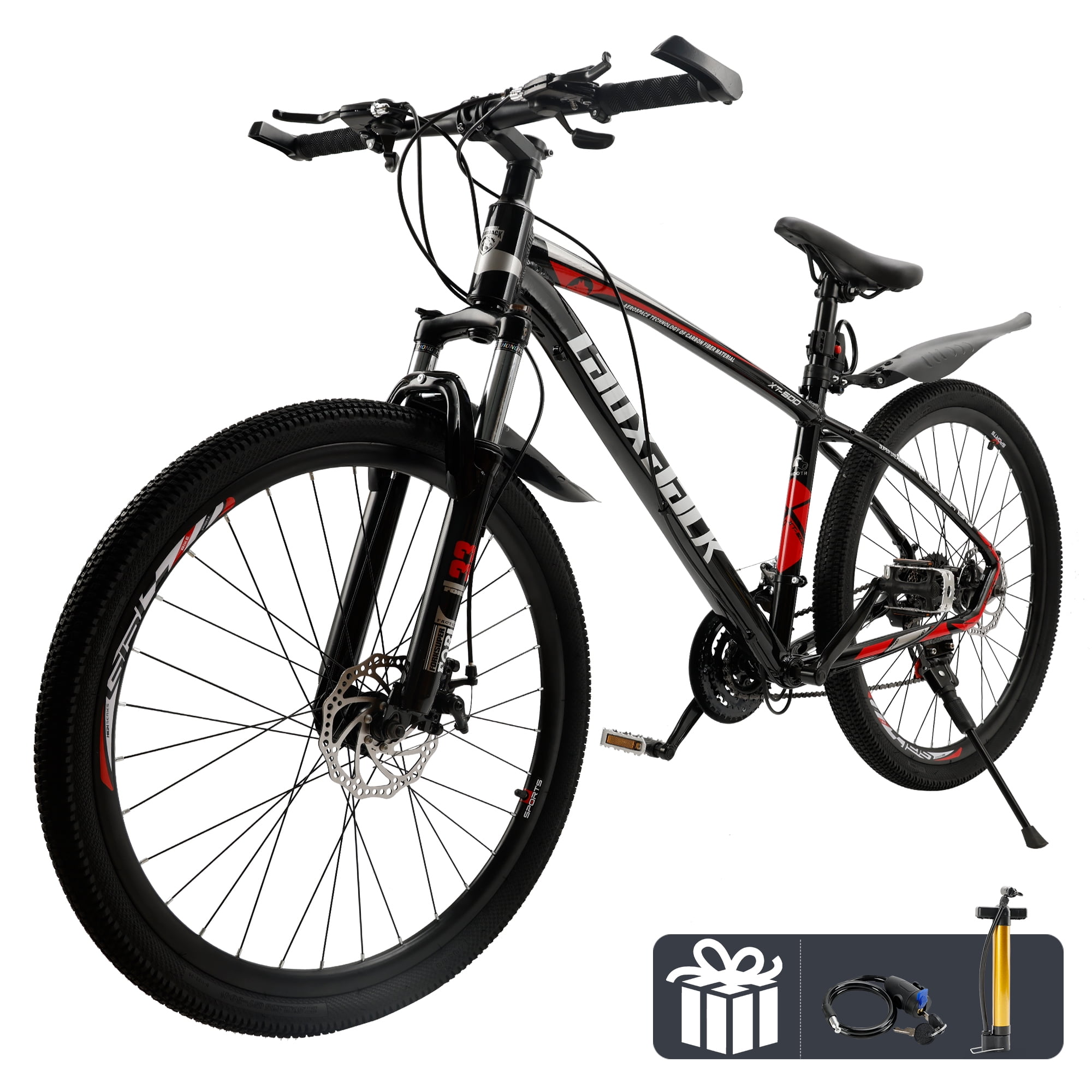 ARTUDATECH Full Suspension Mens Mountain Bike, Shimano 21 Speed, 27.5 inch Wheel, Dual Disc Brake Bike for Men Womens Adult Bicycle Sansujyuku sansujyuku.com