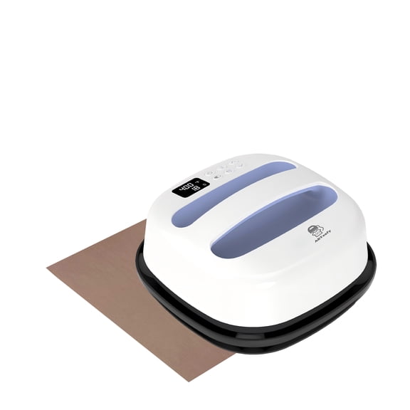 ARTeefy Heat Press Machine 9" x 9" with Free Teflon Sheet for T-Shirts, Sublimation and HTV (Purple)