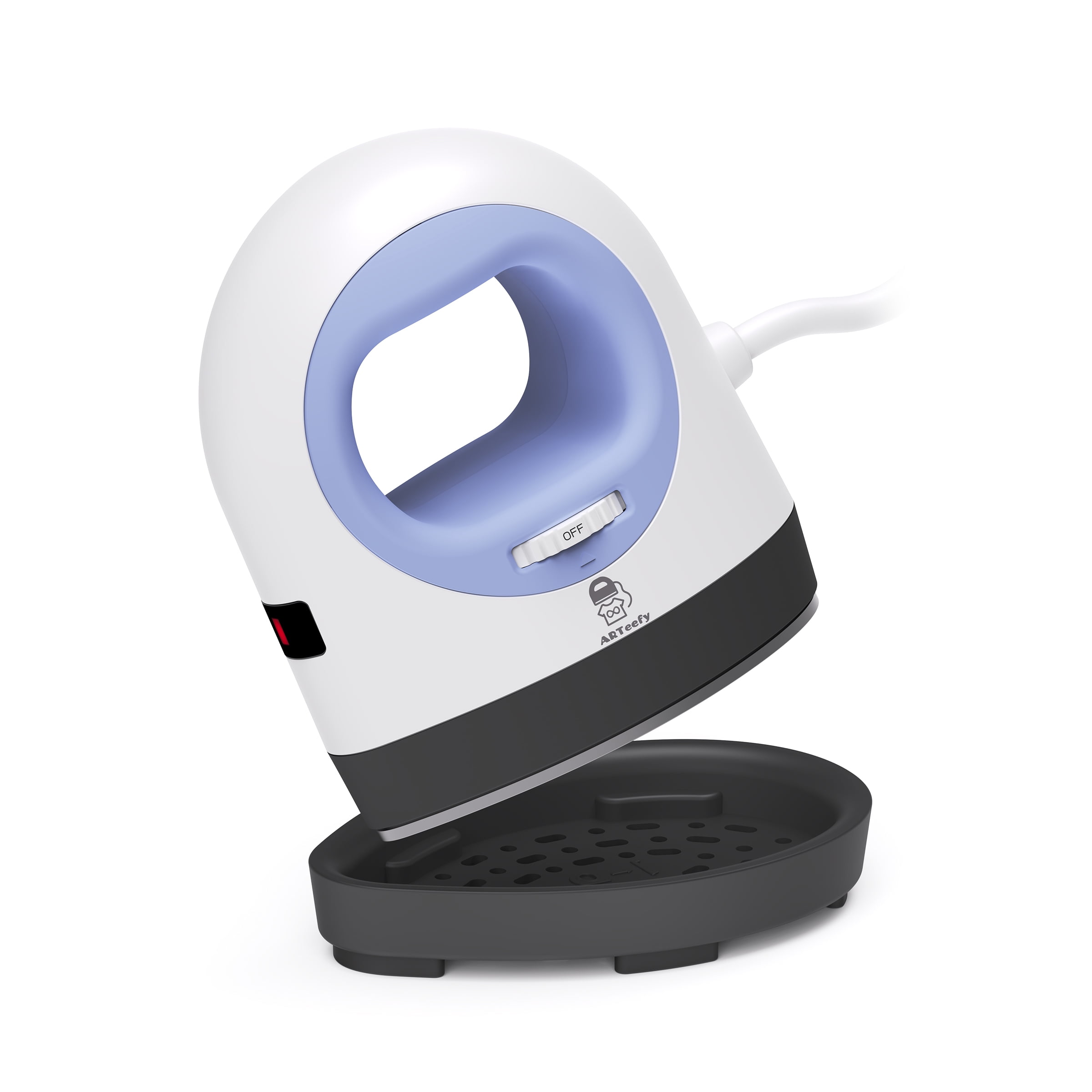 ARTeefy Mini C Heat Press - 160W High-Power Portable Iron, 4 Heat Levels (Up to 420°F) for Sublimation, HTV & DIY Vinyl Projects, Purple