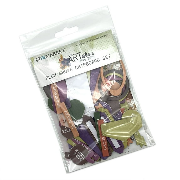 ARToptions Plum Grove Chipboard Set-81/Pkg