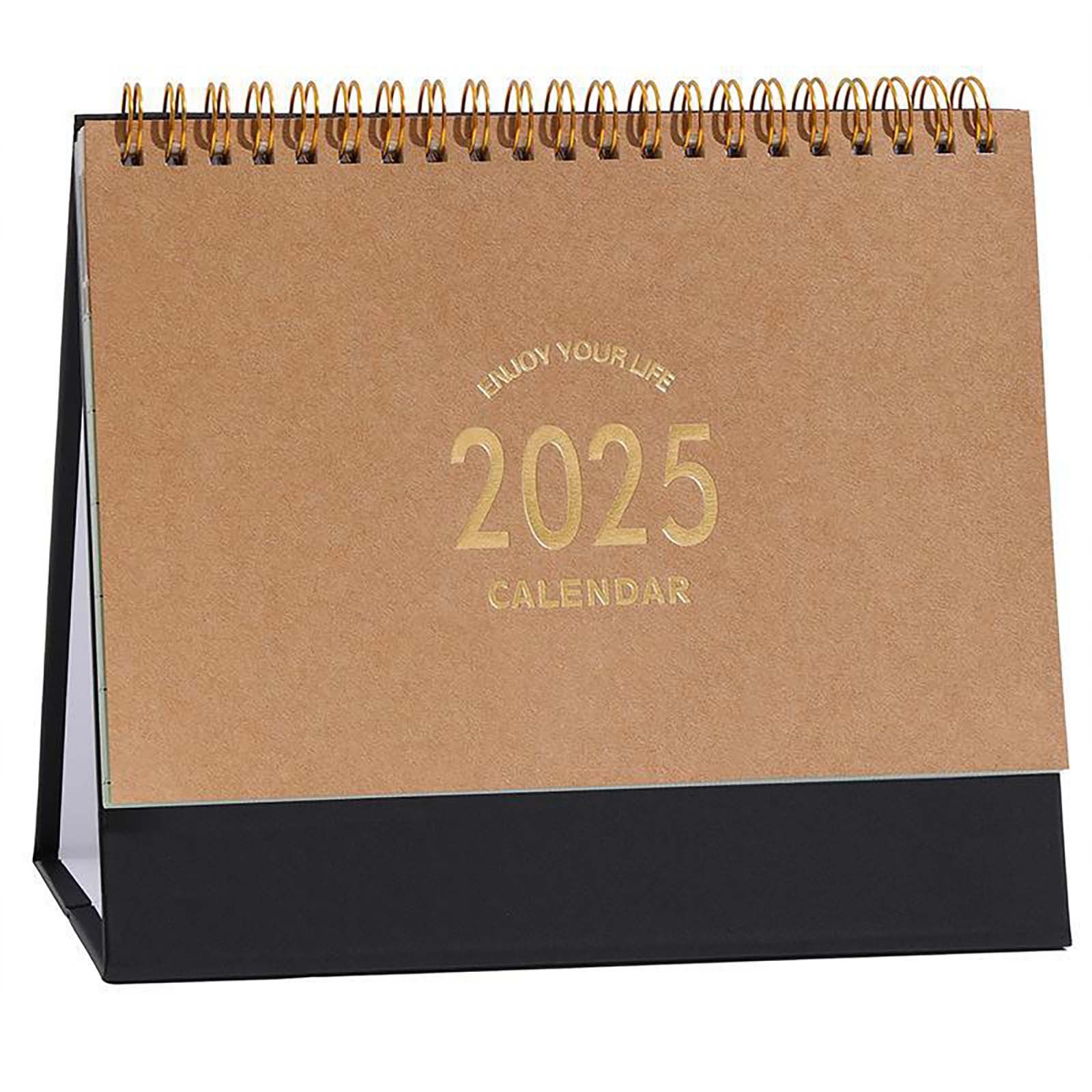 ARUTOOY Daily Desktop Calendar 2025 Stand Up Table Paper Calendar