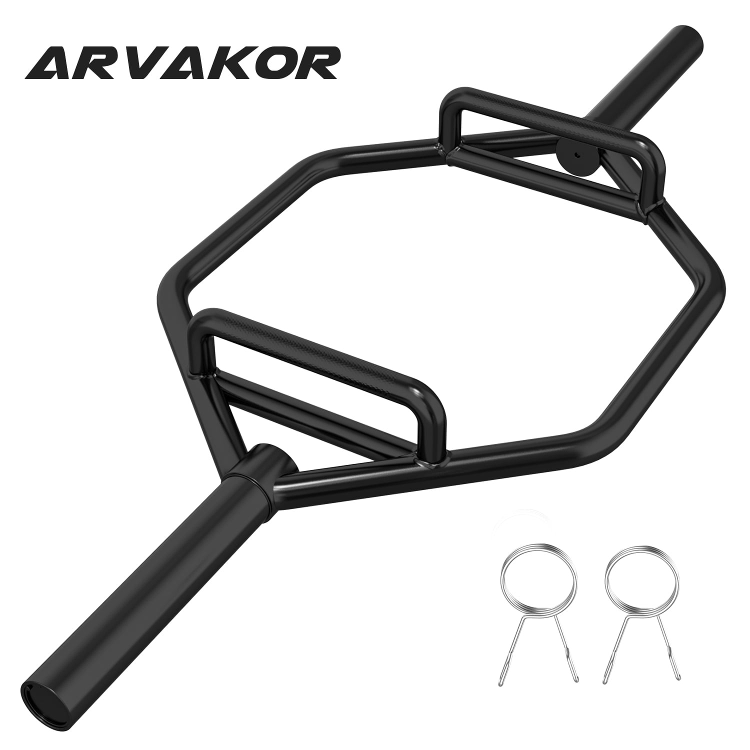 ARVAKOR 2Inch Olympic Hex Bar, Chrome Finish Deadlift Bar Weight