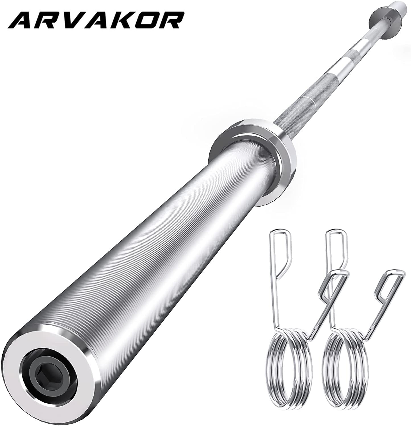 ARVAKOR 7Ft Olympic Weightlifting Bar - Strength Training ARVAKOR 7Ft Olympic Weightlifting Bar - Strength Training