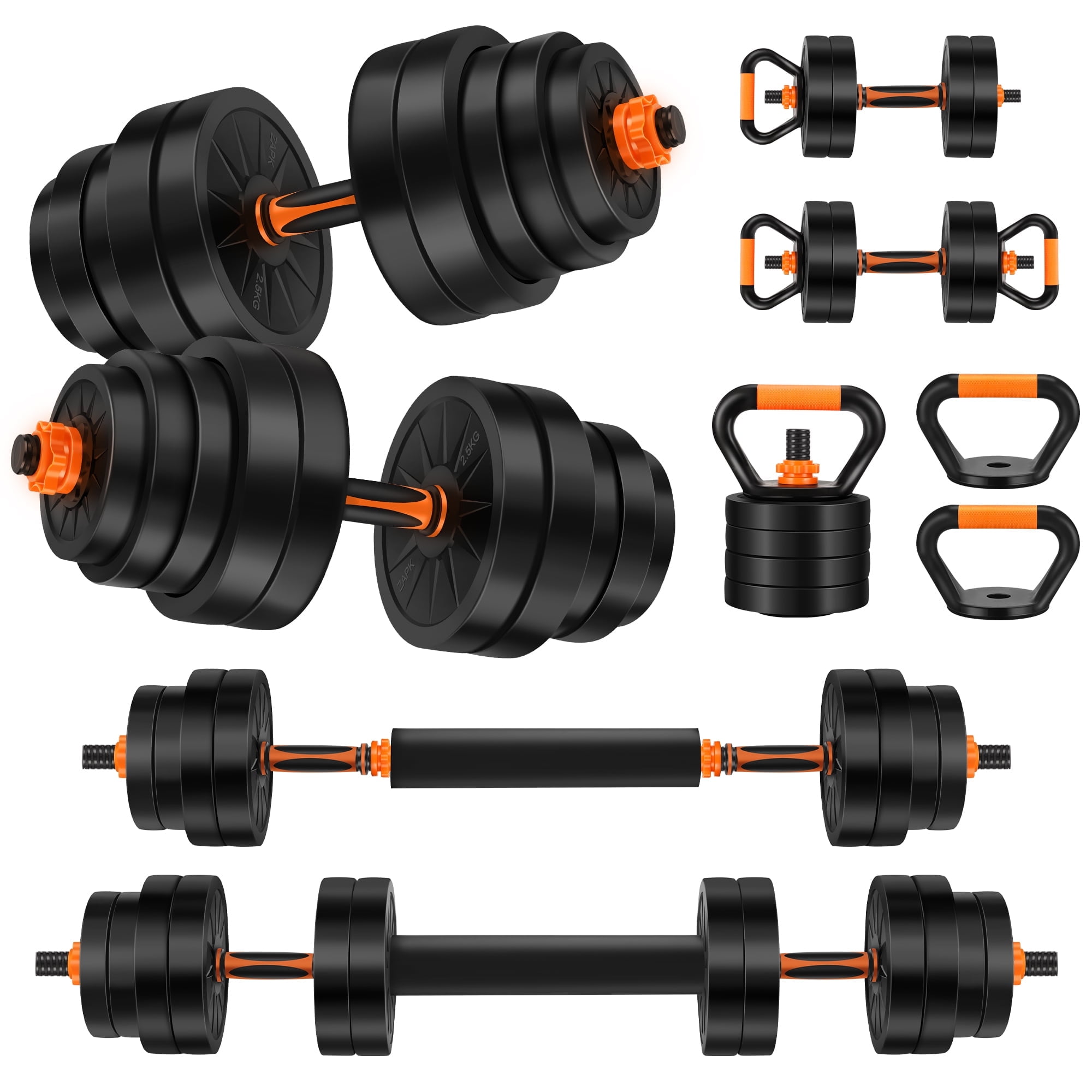 BalanceFrom Wide Grip Kettlebell Exercise Fitness Weight Set, 3-Pieces:  5lb, 10lb, and 15lb Kettlebells 