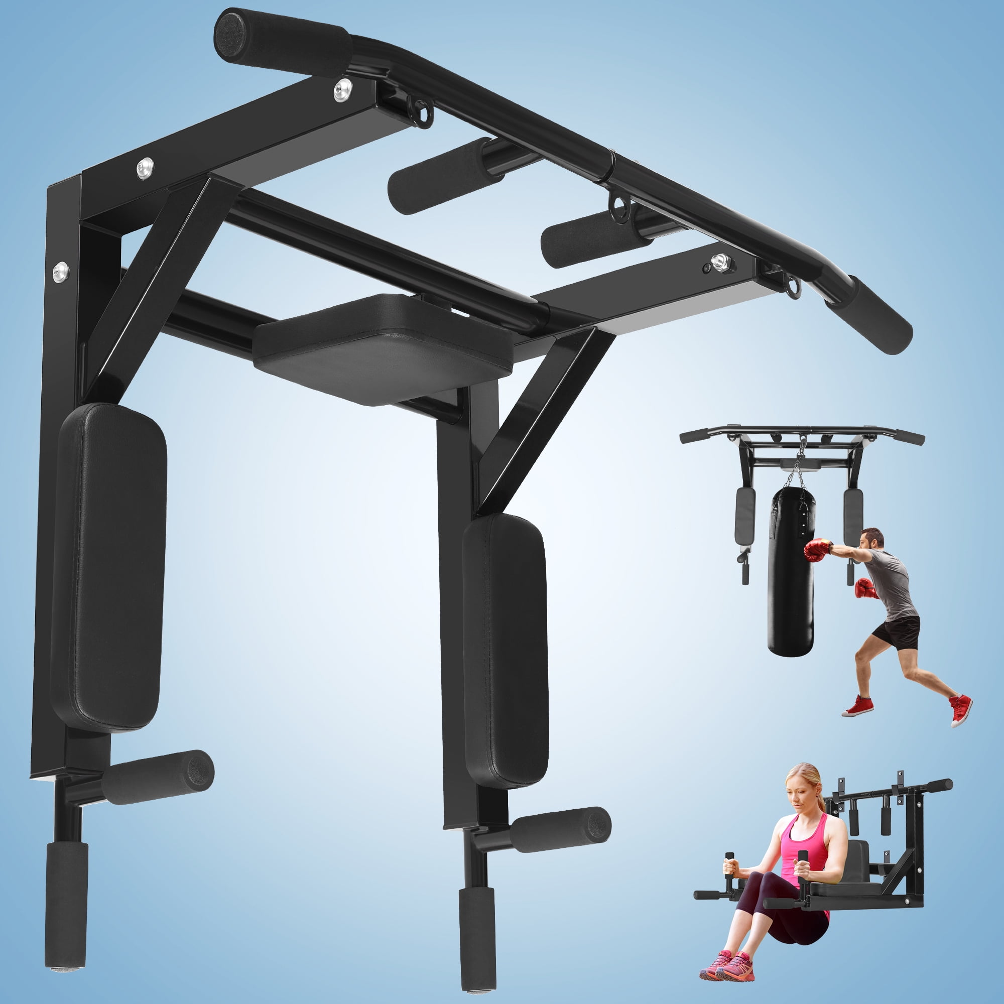 Gronk fitness wall mounted pull up bar hotsell