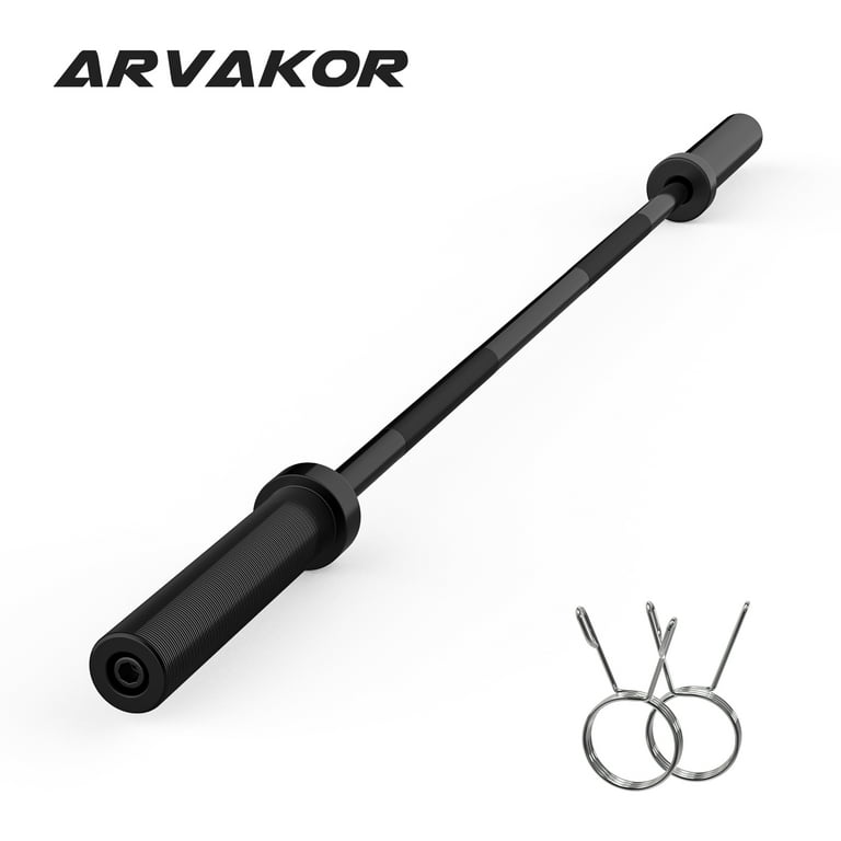 ARVAKOR Olympic Barbell Weight Bar 7FT for Strength Training Alloy Steel Center knurl Suitable for 2 inch Weight Plates