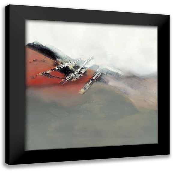ARVEE 12x12 Black Modern Framed Museum Art Print Titled - Incerti Momento