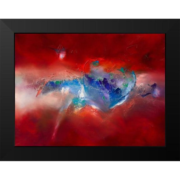 ARVEE 14x12 Black Modern Framed Museum Art Print Titled - Heartbreaker
