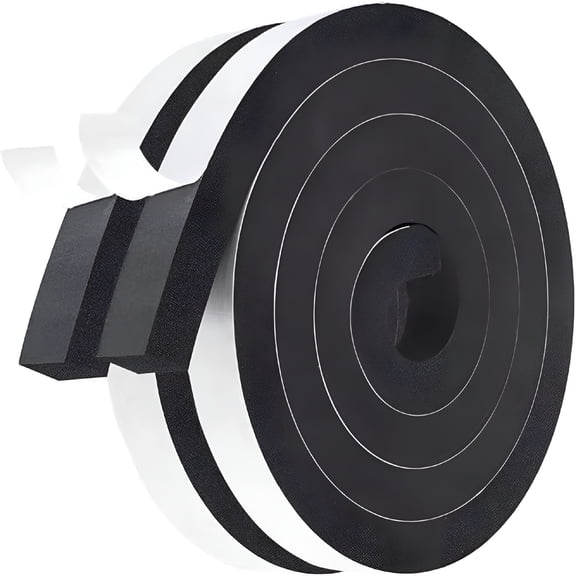 ARVELIA 2026 New Adhesive Foam Weather Stripping,1 Inch Wide X 1 Inch Thick Total 13 Feet Long,Air Conditioner Window Seal for Doors,Windows,Hvac,Garage,Home Insulation (6.5Ft X 2 Roll)