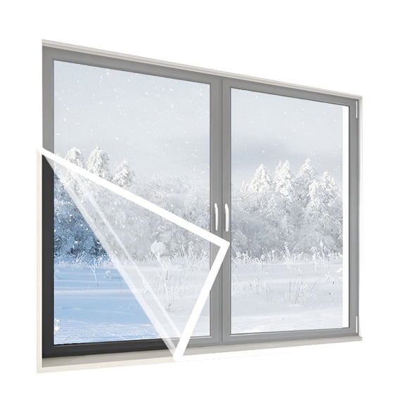 ARVELIA 2026 New Window Insulation Kit,Noise Reduce Insulated Window Film,Magnetic Window Insulation Kit for Heavy Duty Film with Full Frame Magnetic Strip Window Coverings,150X120Cm