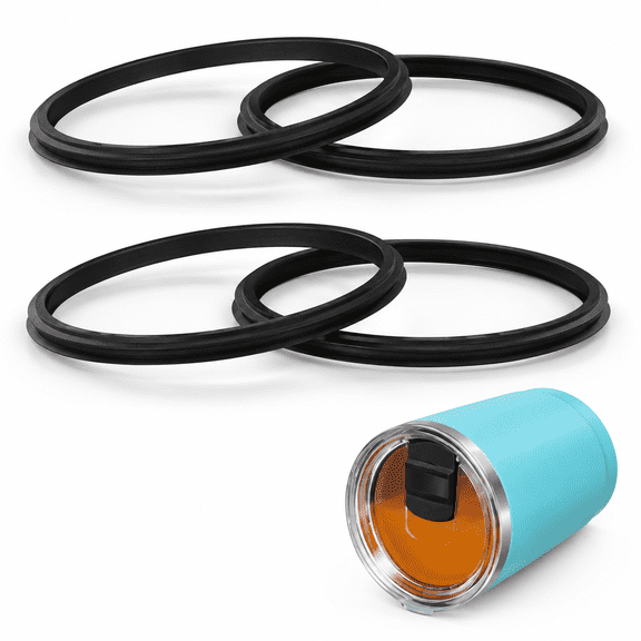 ARVELIA Rubber Seal Replacement Gasket, Leak-Proof O Ring Replacement Compatible with 20 Oz Tumbler, 10/24 Oz Mug, 25 Oz Straw Mug and 10 Oz Lowball, 4 Packs