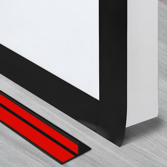 ARVELIA T-Shaped Silicone Seal Strip for Door Windows Gaps,Weather Stripping Door Seal Strip,19.7Ft Door Draft Stopper for Side of Door (Black)
