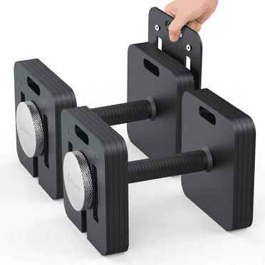 GIKPAL 50LB(25lbs*2) Adjustable Dumbbells Set of 2,10 in 1 Quick-Select ...