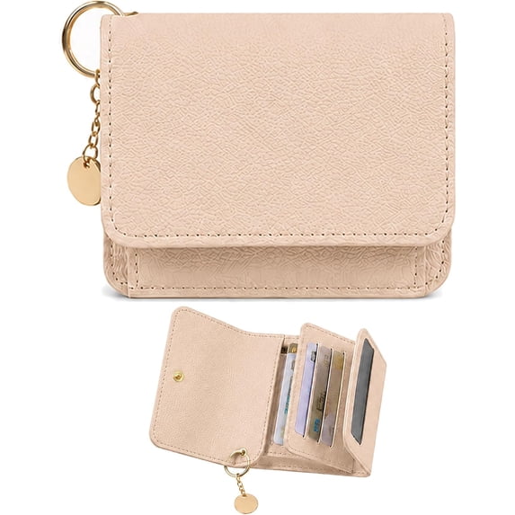 ARVOV Women's Elegant Minimalist Short Slim Wallet, Slim Wallet for Women, Tri-Fold Design, Multiple Card Slots, Zipper Coin Pocket, Compact Daily Carry