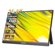 ARZOPA 14 inch 1080P FHD IPS Portable Monitor with USB C HDMI External Second Screen for Mac/Laptop/PC/Switch/PS/Xbox A1S