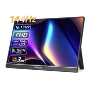 ARZOPA 16.1 inch 100% sRGB 144Hz Gaming Monitor Portable Laptop Display with Type C Mini HDMI For PS4/5 Steam Deck Switch PC Mac