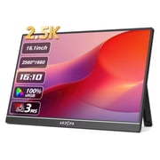 ARZOPA 16" 2.5K QHD Portable Monitor 1610 IPS Screen with type-c mini hdmi Second Display for MAC/Laptop/PC/Xbox/PS/Switch,Z1RC