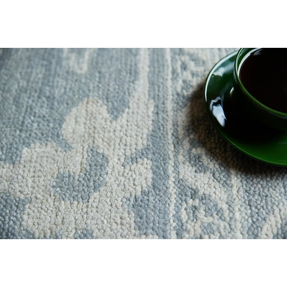 AS-2 Agra Night Sky Rug 1 x 1.5 ft Handmade Handknotted Carpet, rug, Unique one of a kind, Premium Wool