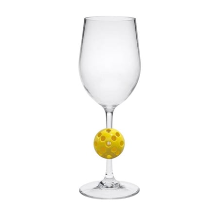 AS-4110YL AS-4110YL AS-4110YL Pickleball Stem Wine Glass-Yellow