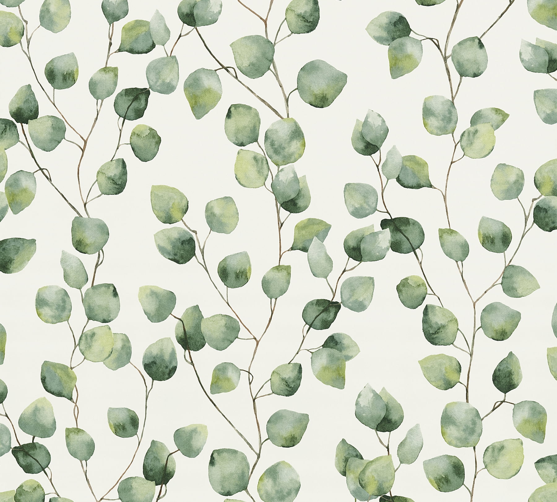 AS Creation Hedera Green Painterly Vine Unpasted Non Woven Wallpaper, 20.9-in by 33-ft, 57.5 sq. ft.