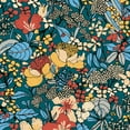 thumbnail image 1 of AS Creation Zetta Blue Floral Riot Wallpaper, 1 of 10