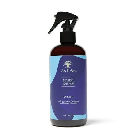 As I Am Dry & Itchy Scalp Care Water for Dry Scalp Flakes and Itch Hydrating Treatment 16 fl.oz. with Aloe Vera, Ceramides and Copper Tripeptide