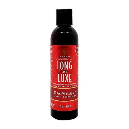 AS I AM Long & Luxe Pomegranate & Passion Fruit GroYogurt Leave-In Conditioner 8 Oz.