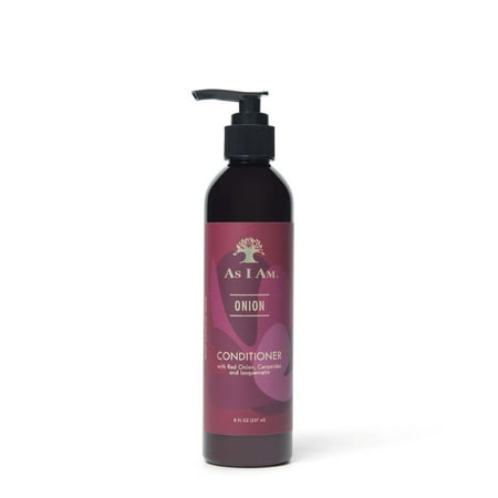 As I Am Onion Conditioner – Moisturizing & Strengthening for Breakage-Prone Hair – 8 fl oz (Red Onion, Ceramides & Isoquercetin)