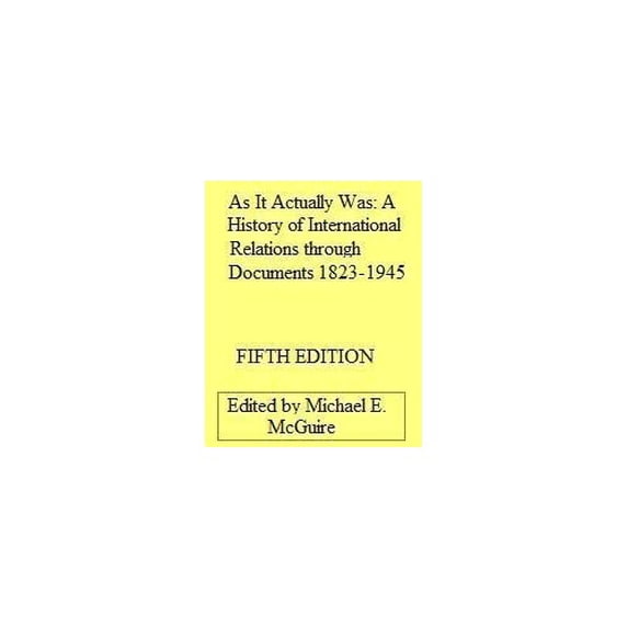 Pre-Owned Title: AS IT ACTUALLY WAS....CUSTOM (Paperback) 0073538272 9780073538273