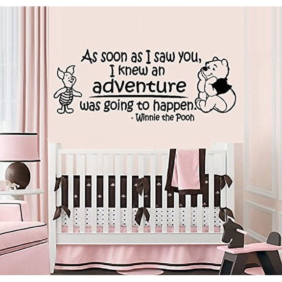 AS SOON AS I SAW YOU I KNEW AN ADVENTURE ~ WALL  12" X 30"