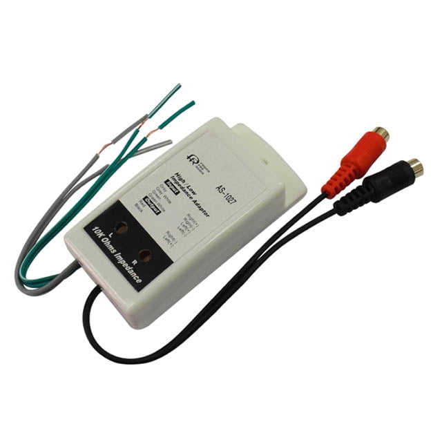 AS1027 SPEAKER TO LINE LEVEL CONVERTER FROM SPEAKER TO RCA LINE LEVEL
