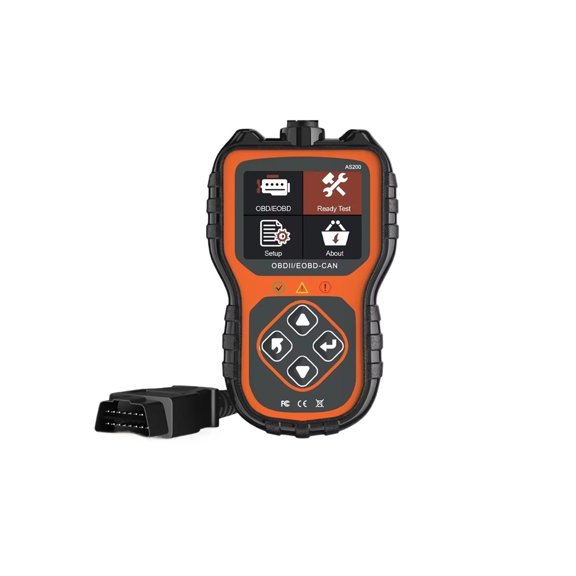 AS200 Full OBD2 Car Scanner Professional Code Reader Engine Check Turn Off MIL I/M Readiness OBD 2 Auto Diagnostic Tools ,Accuracy