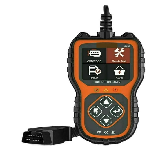 AS200 OBD2 Automotive Scanner Full OBDII Engine Analyze Code Reader Car Scan Tools Multilingual OBD 2 Car Diagnostic Tool ,Comprehensive Vehicle Diagnostics