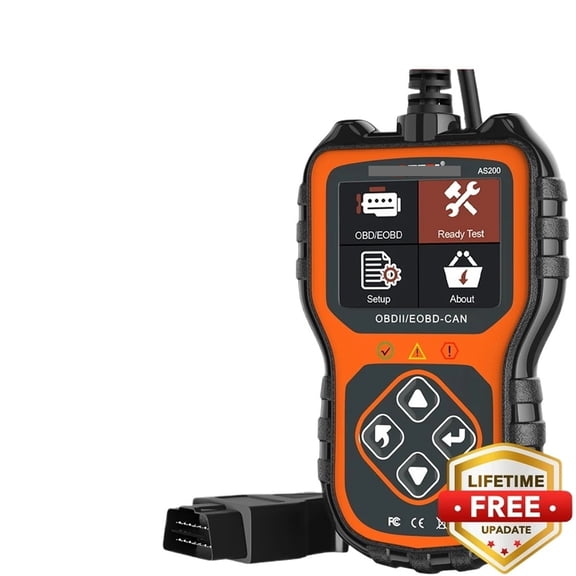 AS200 OBD2 Scanner Car Engine Fault Code Reader CAN Diagnostic Scan Tool Read and Clear Error Codes